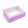 Caja 23x17x7cm Lila con visor - 640353