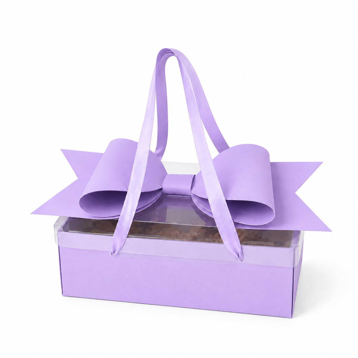 CAJA MOÑO LILA 35X21X16.5CM - 642817