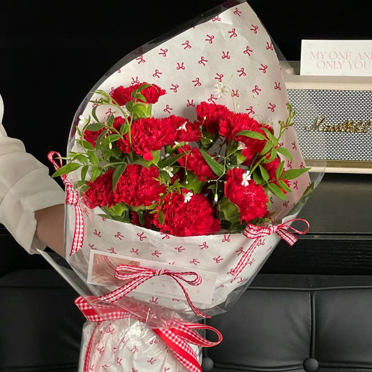 PAPEL COREANO COQUETTE ROJO 57X57CM (PAQ X 20 UND) - PC15.2