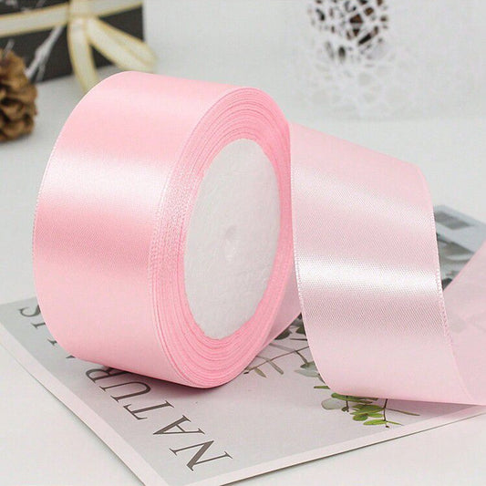 Cinta raso 38mm x 20 metros - Rosa bebé P43