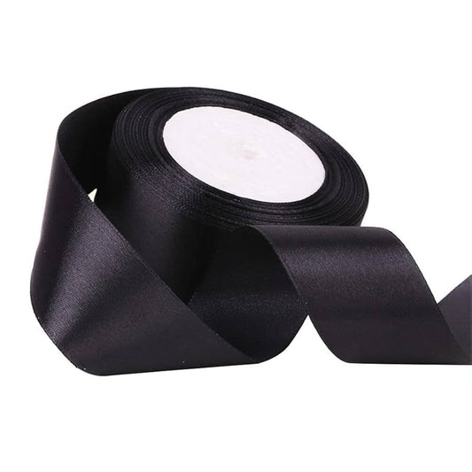Cinta raso 38mm x 20 metros - Negro BK39