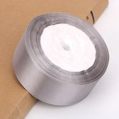 Cinta raso 38mm x 20 metros - Plateado S59