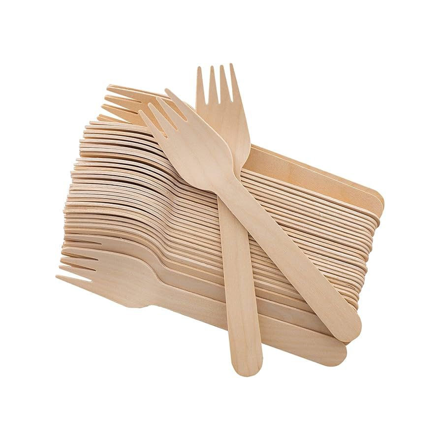 Tenedor de Madera 16cm - contiene 100 unidades