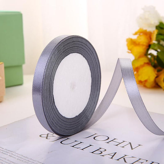 Cinta raso 10mm x 20 metros - Gris GRAY03