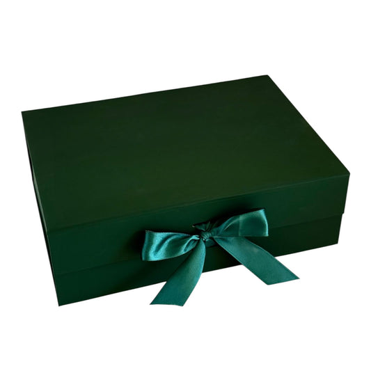 Caja Premium 28x20x9cm Verde Musgo Despegable - COD 640240