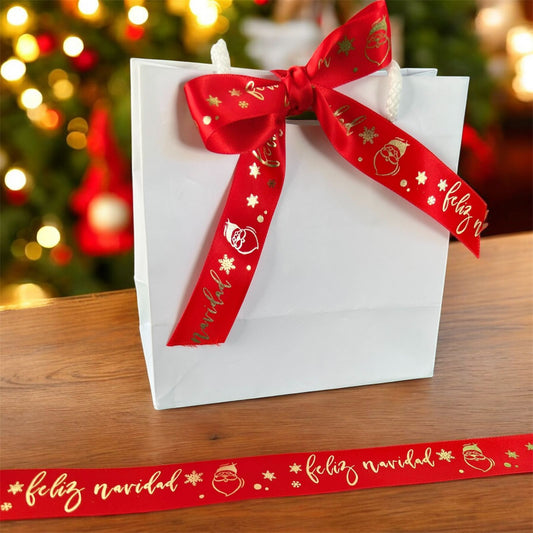 Cinta Feliz Navidad 2cm x 10 metros - Rojo