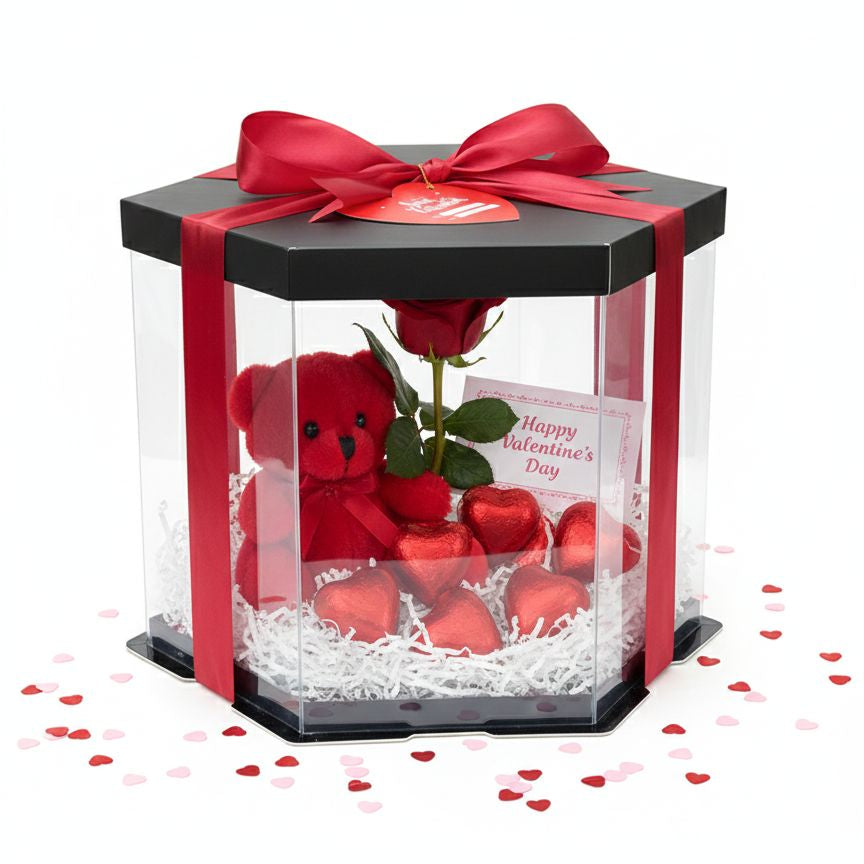 HEXAGONAL 24.5x24.5x24cm NEGRO - COD 642403