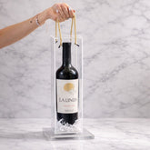 CAJA PARA VINO ACETATO 32X9X9CM - BLANCO ACE-05