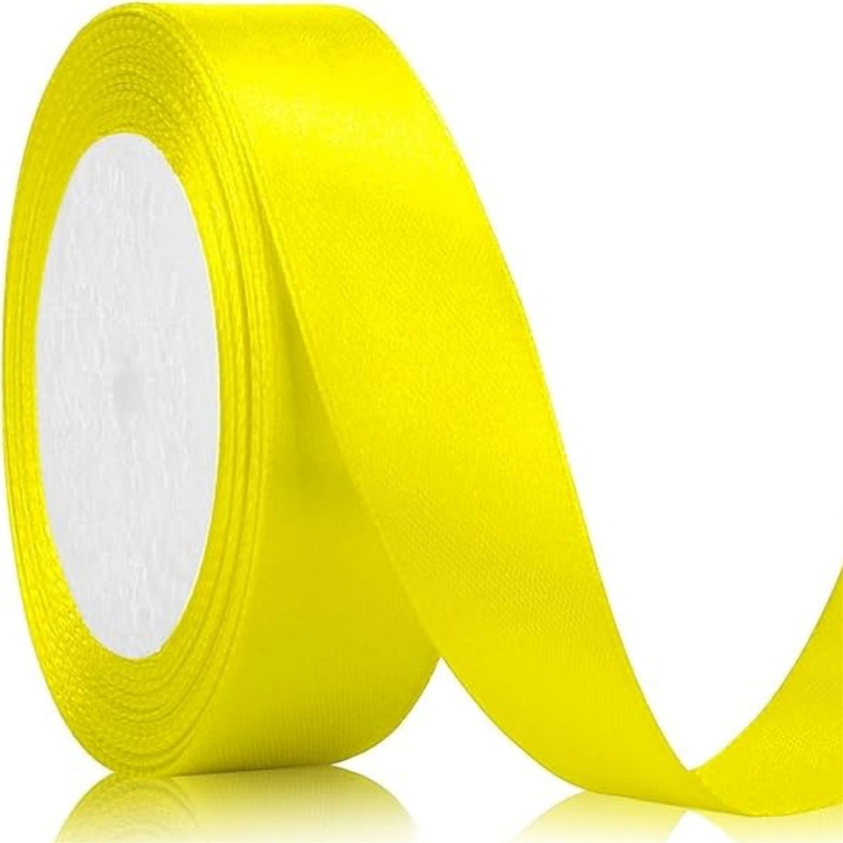 CINTA RASO 2.5CM X 20 METROS AMARILLO