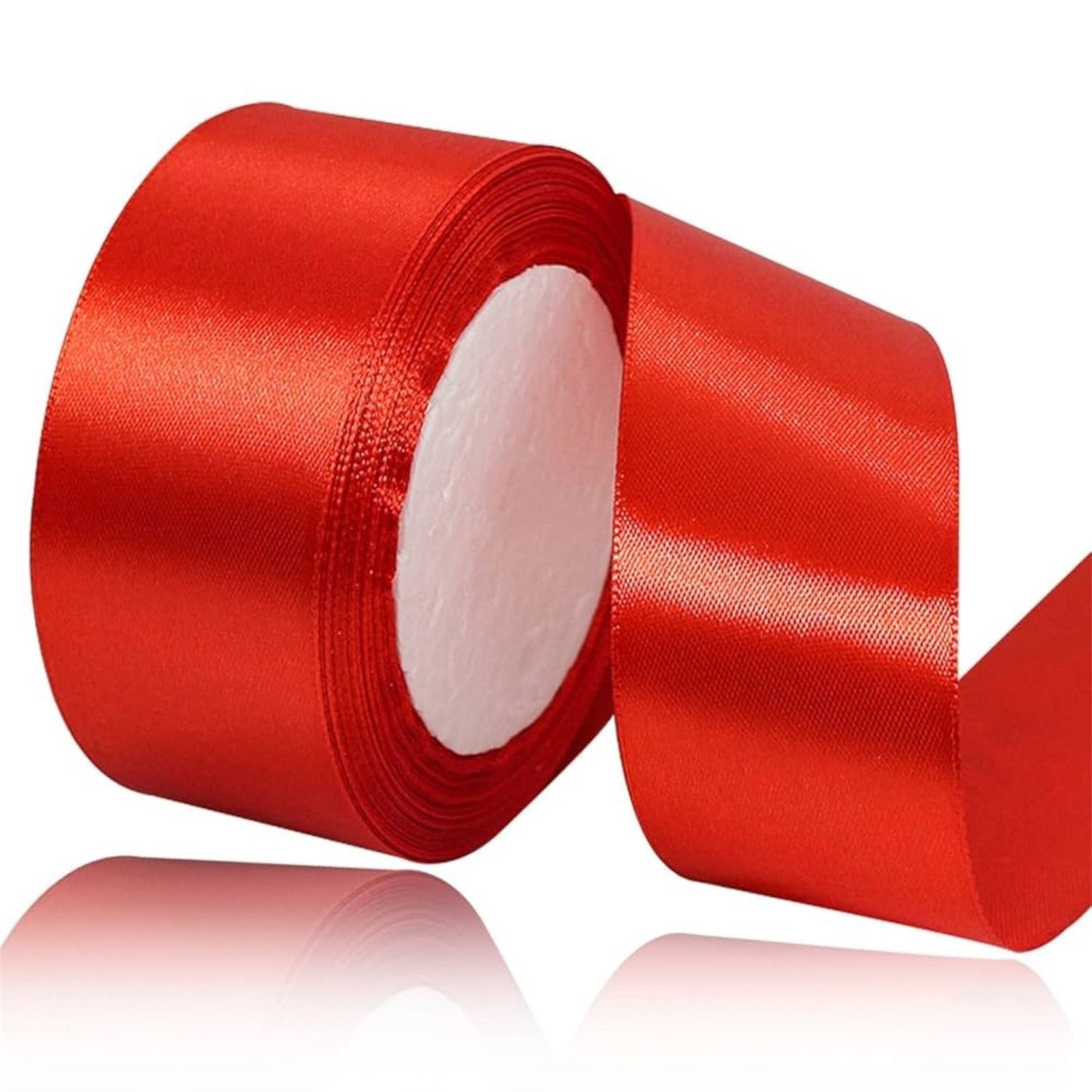 CINTA RASO 4CMX20METROS ROJO -COD-26