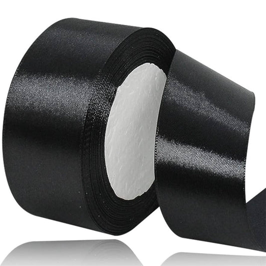 CINTA RASO 4CMX20METROS NEGRO-COD-39