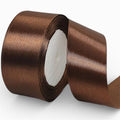 CINTA RASO 4CM X 20 METROS MARRON OSCURO