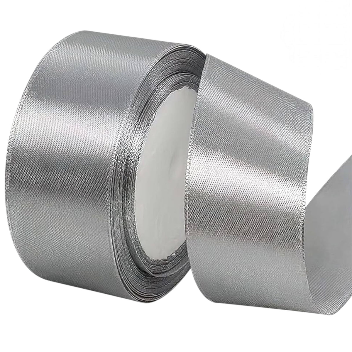 CINTA RASO 4CM X 20 METROS GRIS