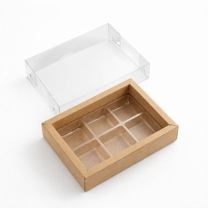 CAJA CON BORDE 6 CAV. KRAFT - (PAQUETE X 5 UND) COD 7187