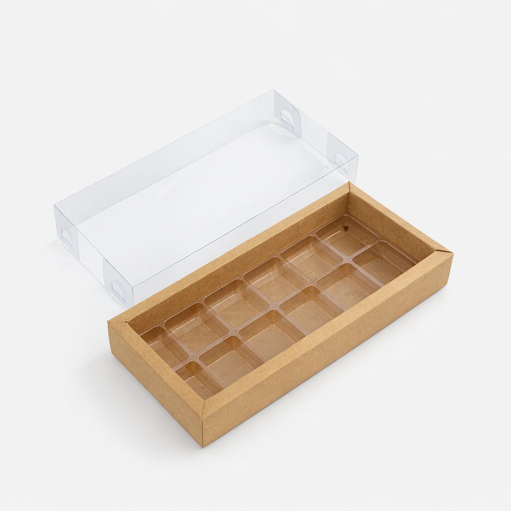 CAJA CON BORDE 10 CAV. KRAFT - (PAQUETE X 5 UND) COD 7195