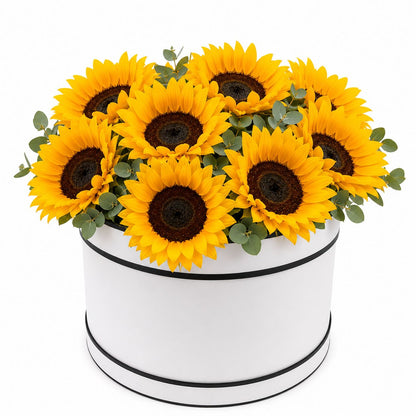 CAJA REDONDA BLANCO 25.5x15cm - COD 600424