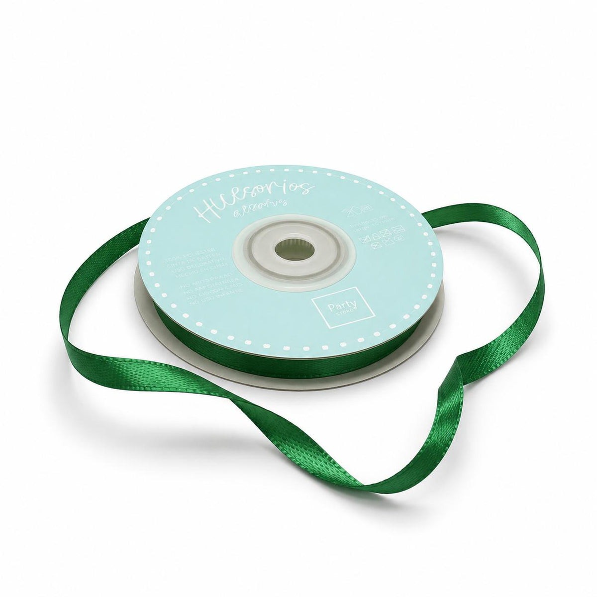 CINTA RASO 6mm X 20 METROS - verde oscuro