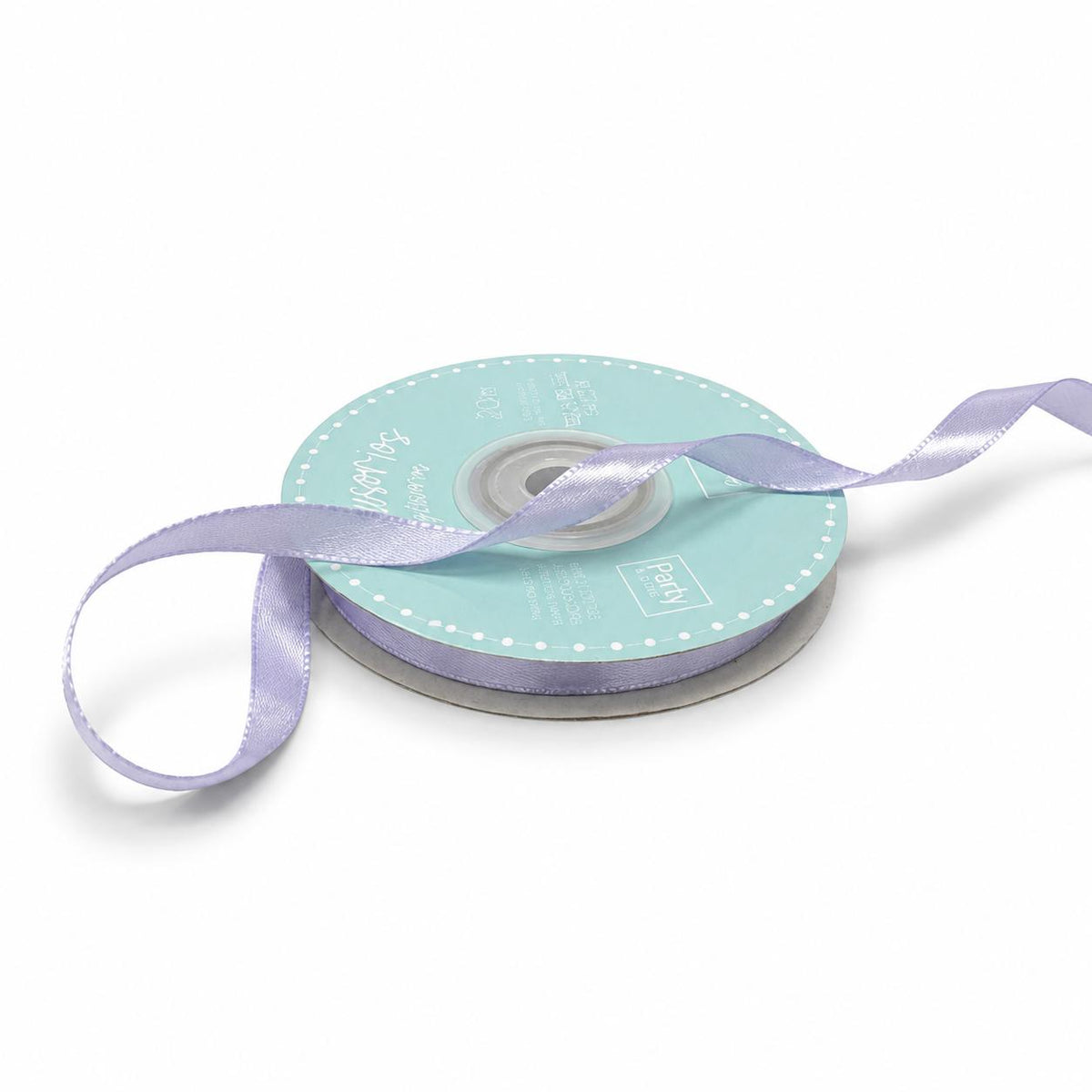 CINTA RASO 6mm X 20 METROS - lila pastel