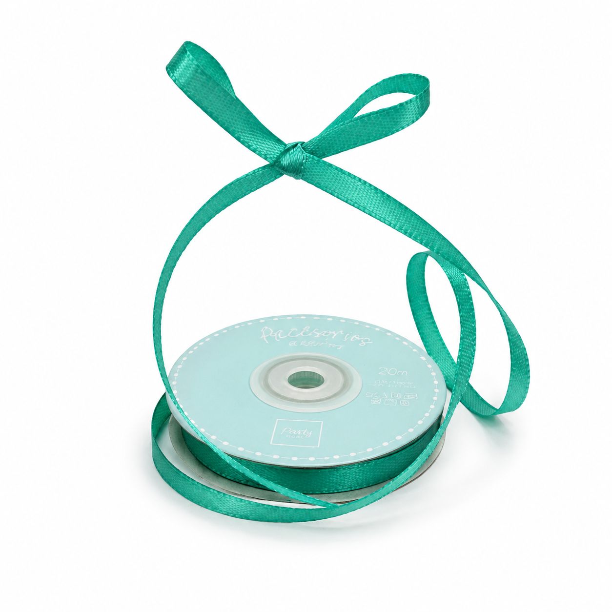 CINTA RASO 6MM X 20 METROS -verde claro