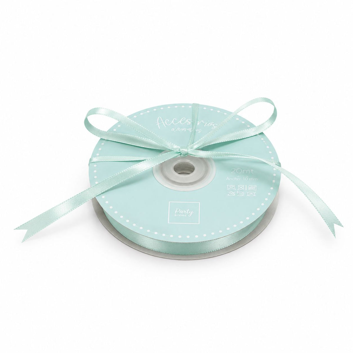 CINTA RASO 6mm X 20 METROS -tiffany