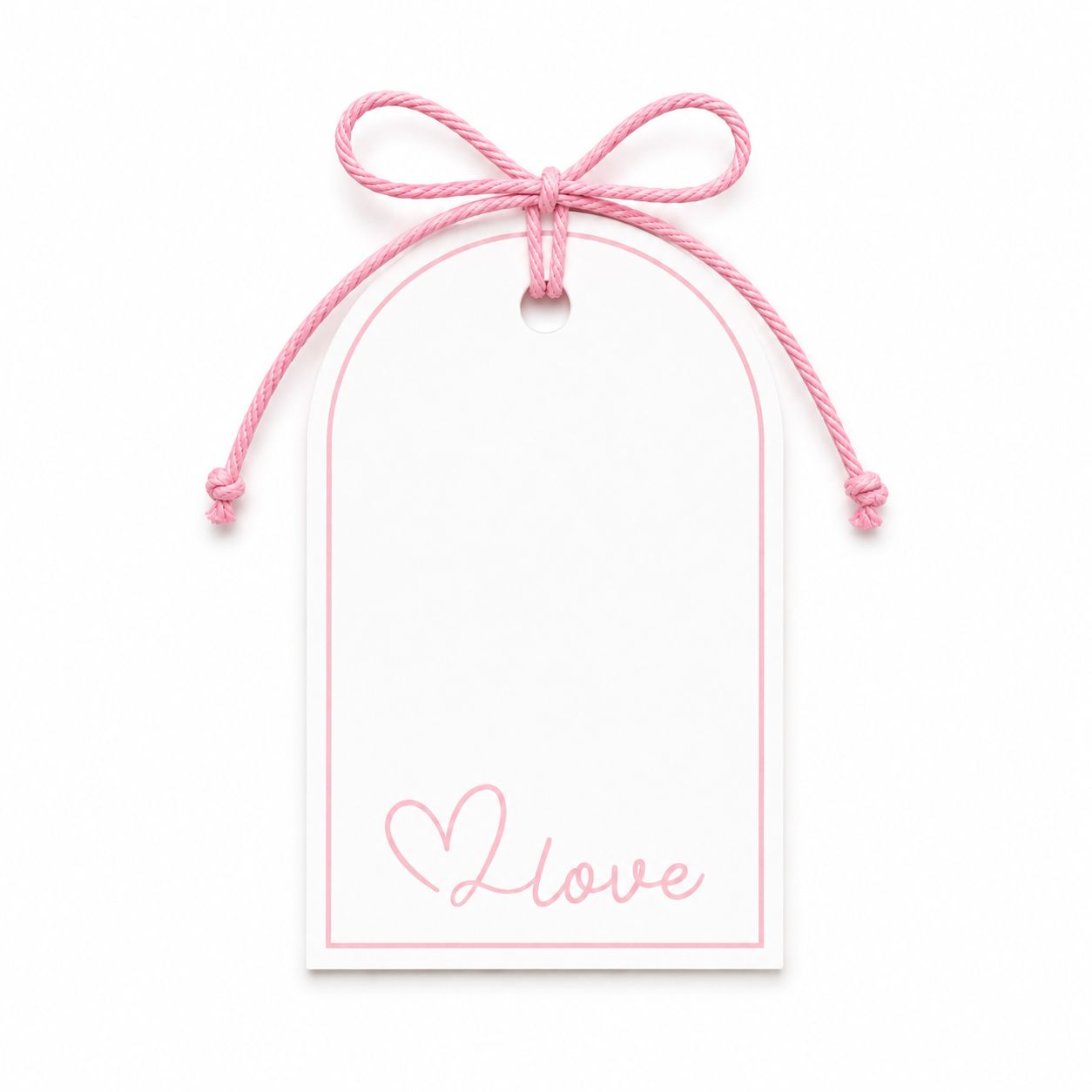 Tags “Love” rosado contiene 10 unidades