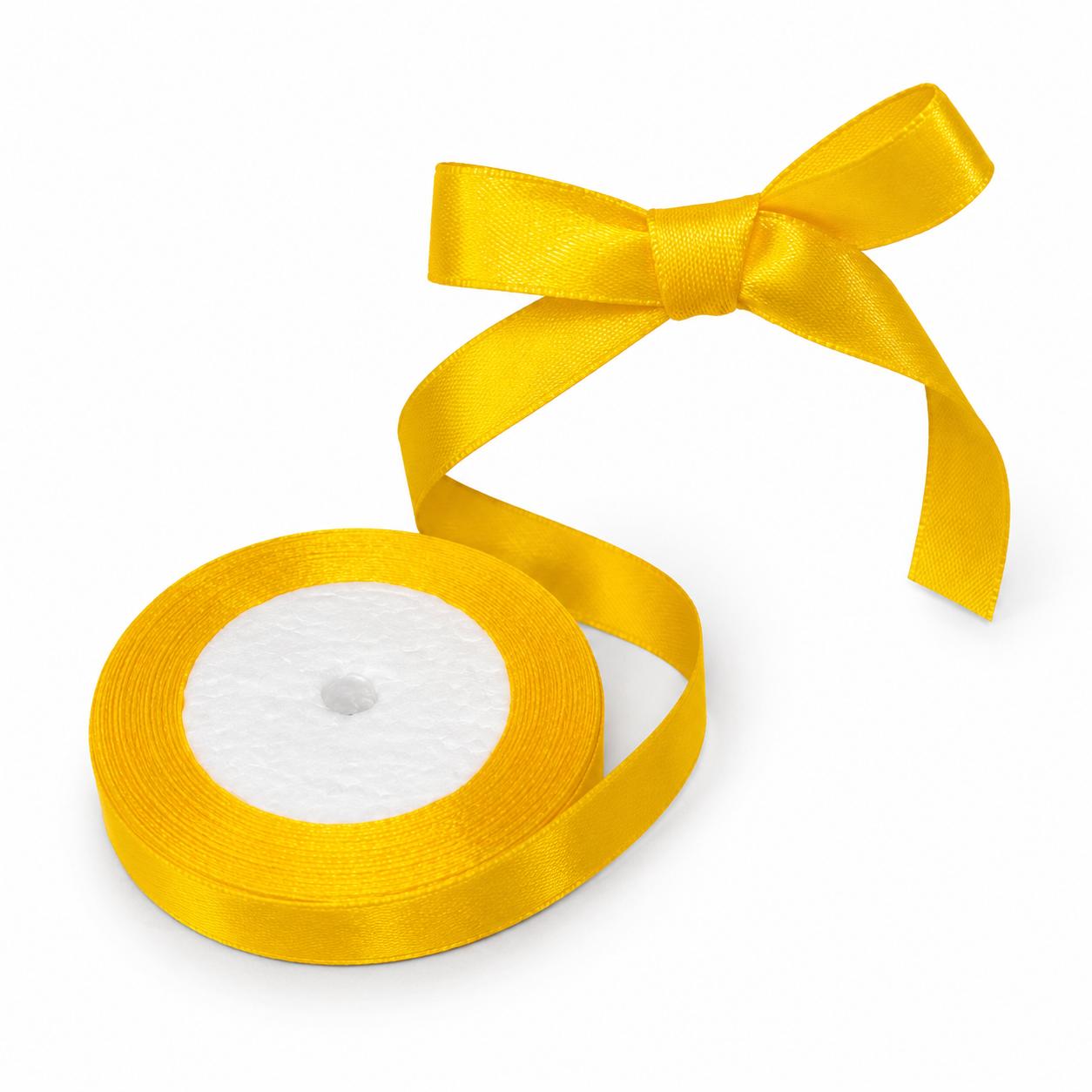 CINTA RASO 1.5CM X 20 METROS AMARILLO OSCURO - 643249