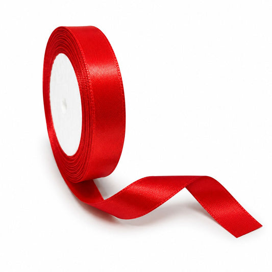 CINTA RASO 1.5CM X 20 METROS rojo COD-8038
