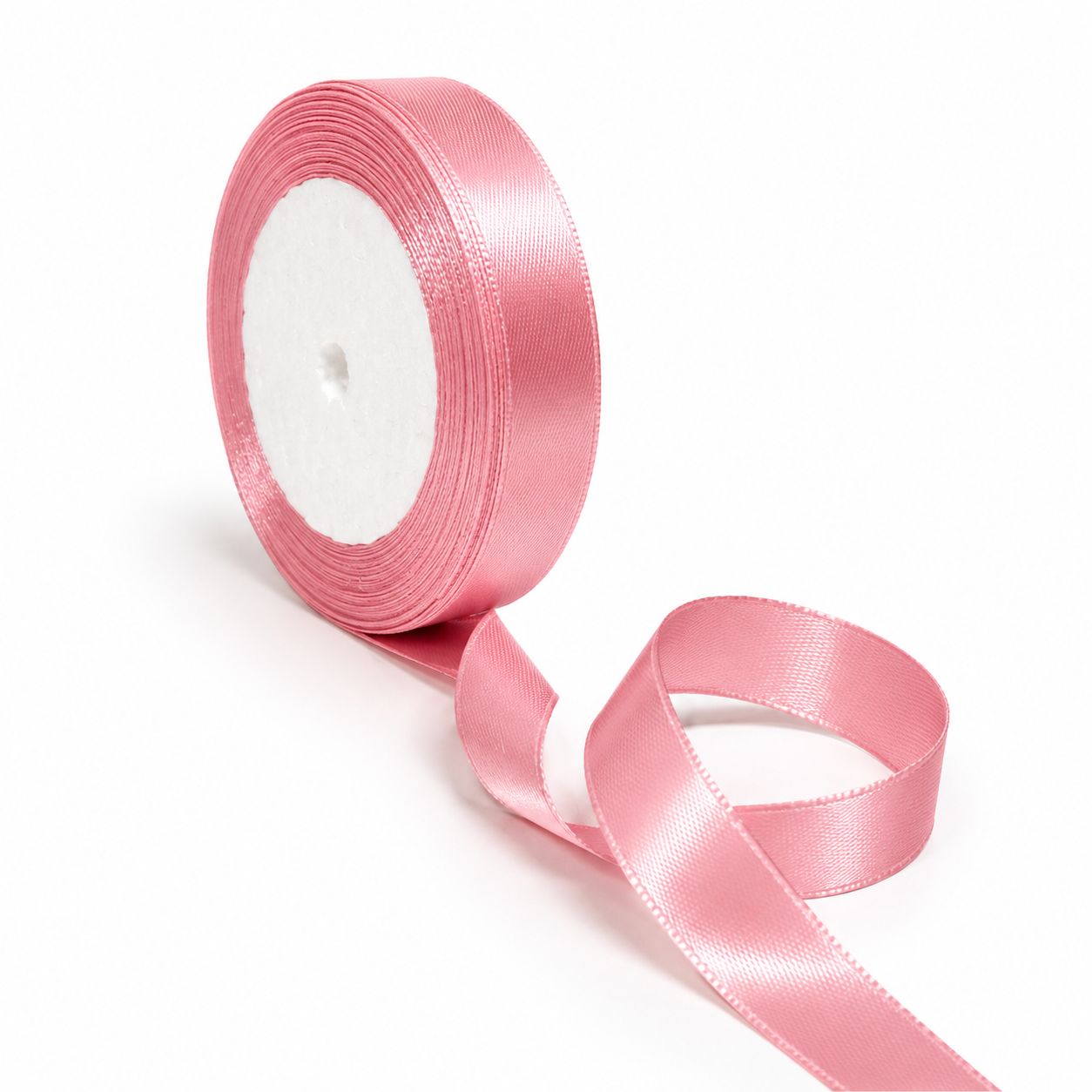 CINTA RASO 1.5CM X 20 METROS rosa viejo