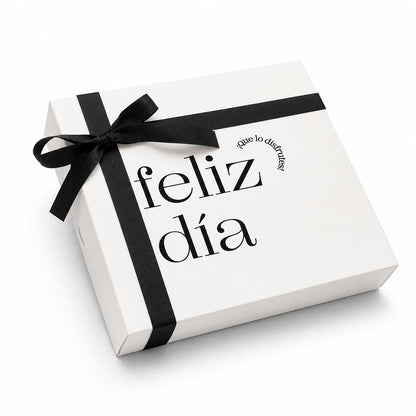 Caja 22x22x7cm Feliz día Blanco - 641889