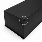 Caja Premium 33x25x12cm Negro Despegable ''con detalle en esquina''