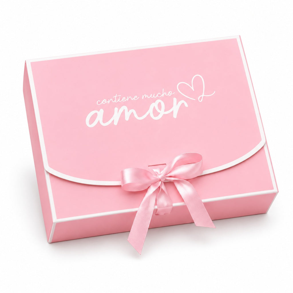 CAJA LAZO AMOR ROSA 23x17x7cm - 641884