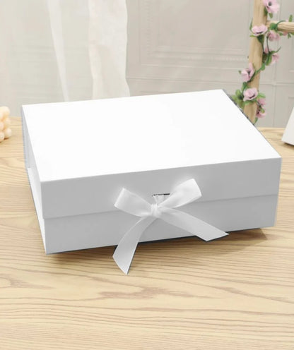 Caja Premium 22.5x16x8.5cm Blanco Desplegable