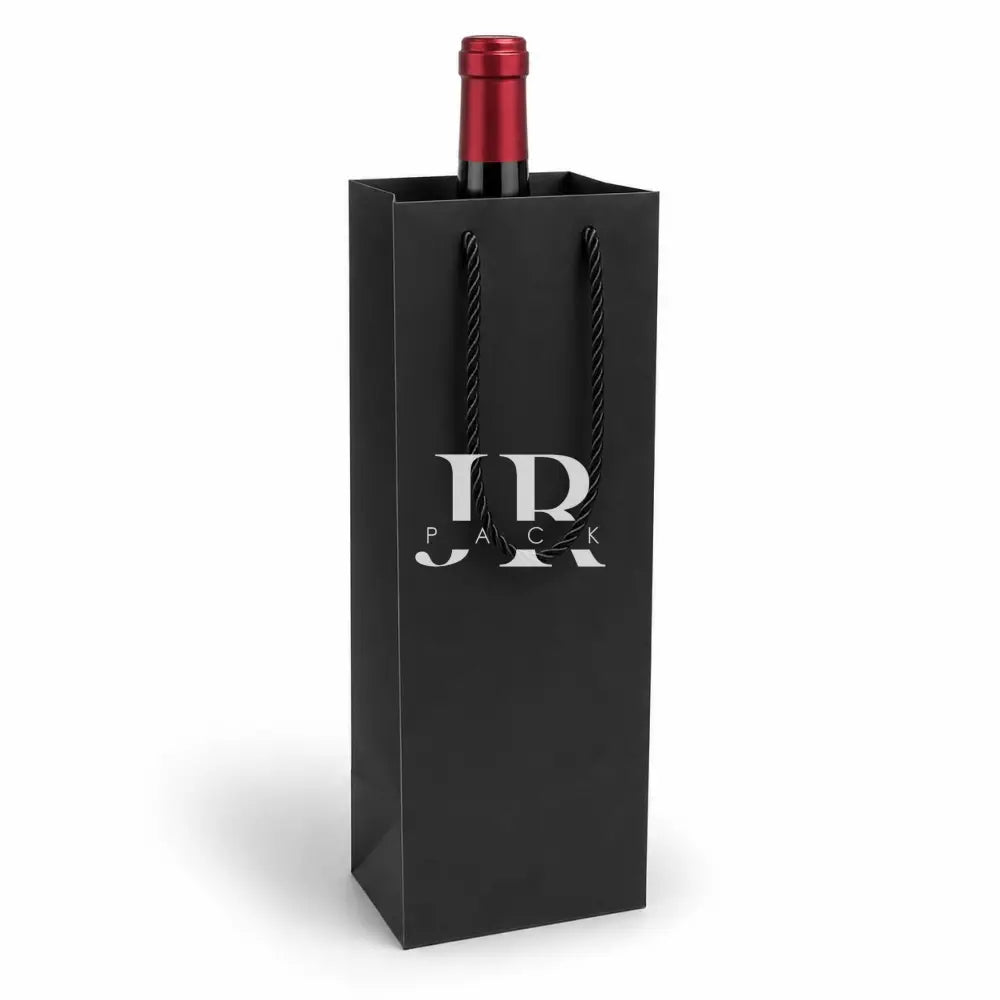 Bolsa de Lujo 11x9x35 con cordon - ideal para vino - bolsa de papel