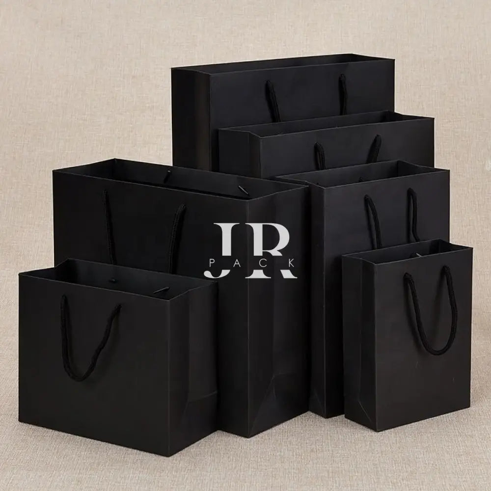 Bolsa de Lujo Negro 26x9x36cm - bolsa de papel