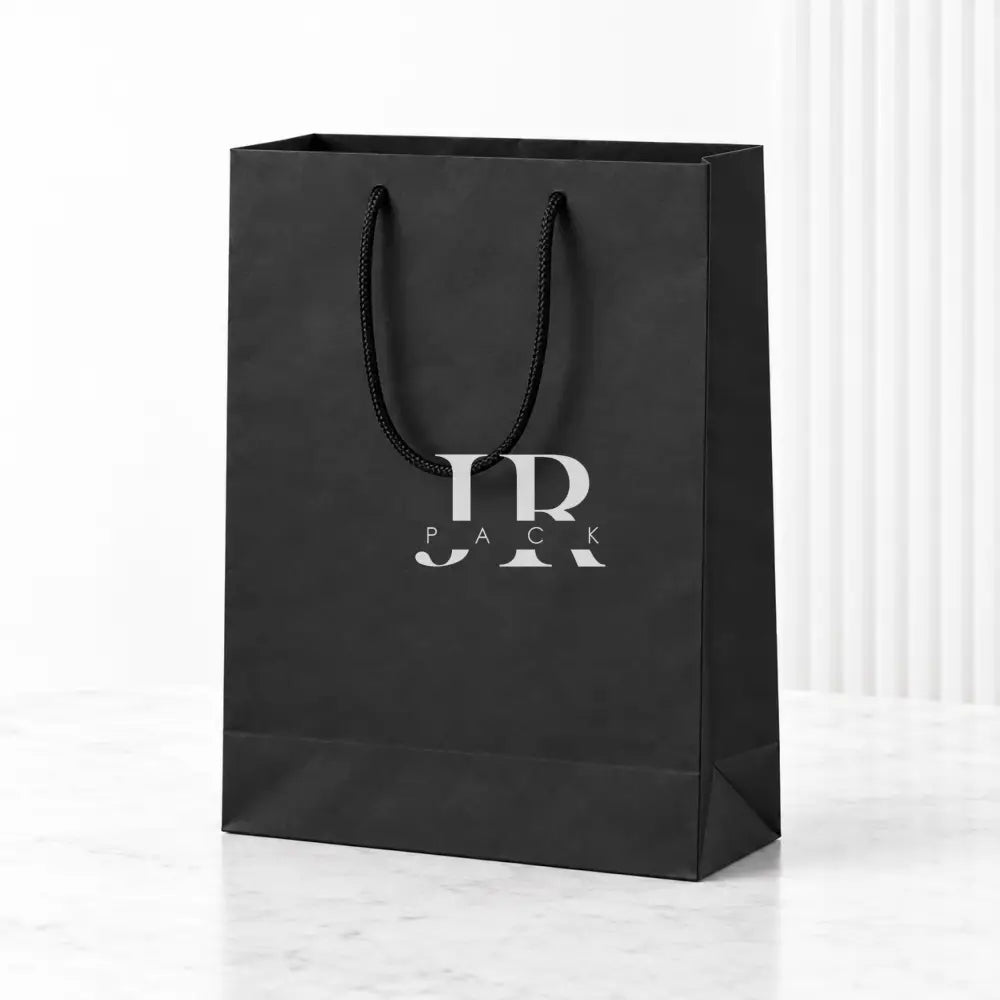Bolsa de Lujo Negro 26x9x36cm - bolsa de papel