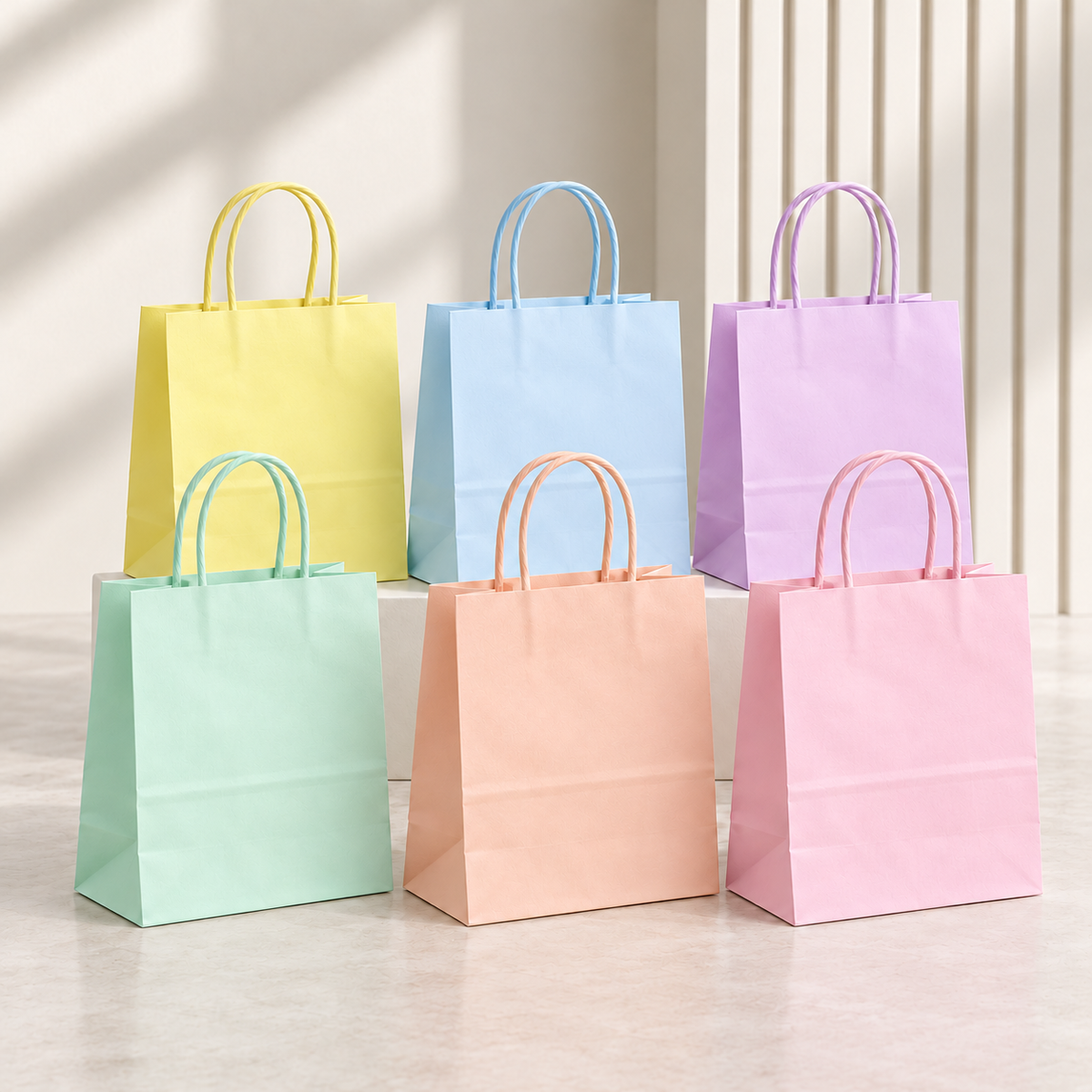 Bolsa Papel Pasteles - 21x11x27cm