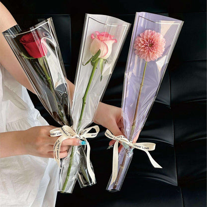 Bolsa Floral Soft Transparente 45x12.5cm (50 und)