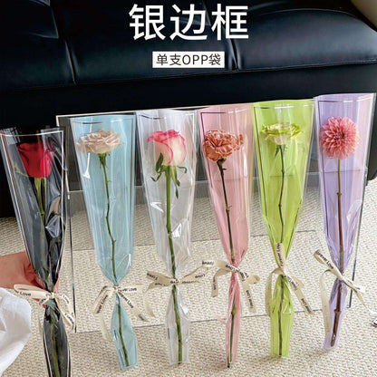 Bolsa Floral Soft Transparente 45x12.5cm (50 und)