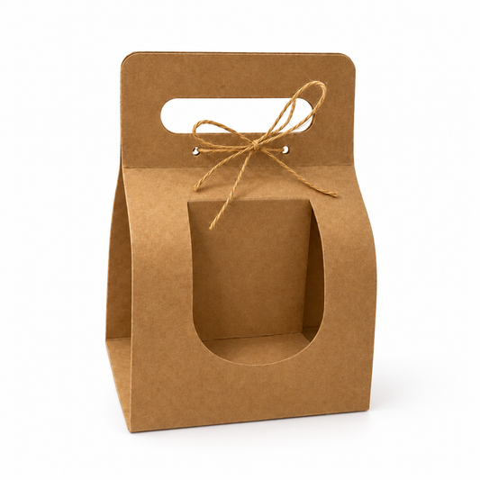 BOLSA PARA TAZA  KRAFT 17.5X11.5X9CM - 639689