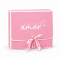 CAJA LAZO AMOR ROSA 27x24x8.5cm - 642450