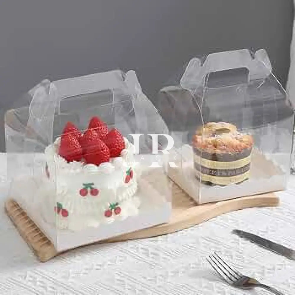 CAJA 13X13X12cm CON MANIJA ALTA - IDEAL PAN DULCE 250GR. - packaging