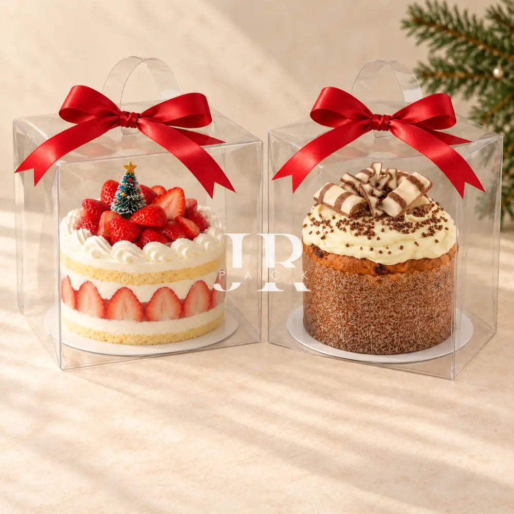 Caja 15x15x15cm c/ Manija TIRA - IDEAL PARA PAN DULCE 250GR. - packaging