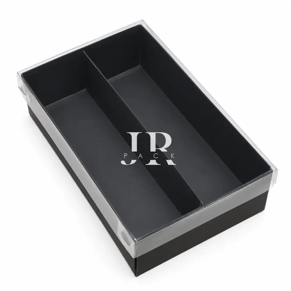 CAJA 21x12.5x6.5cm Negro + Tapa de acetato - 642330 - packaging