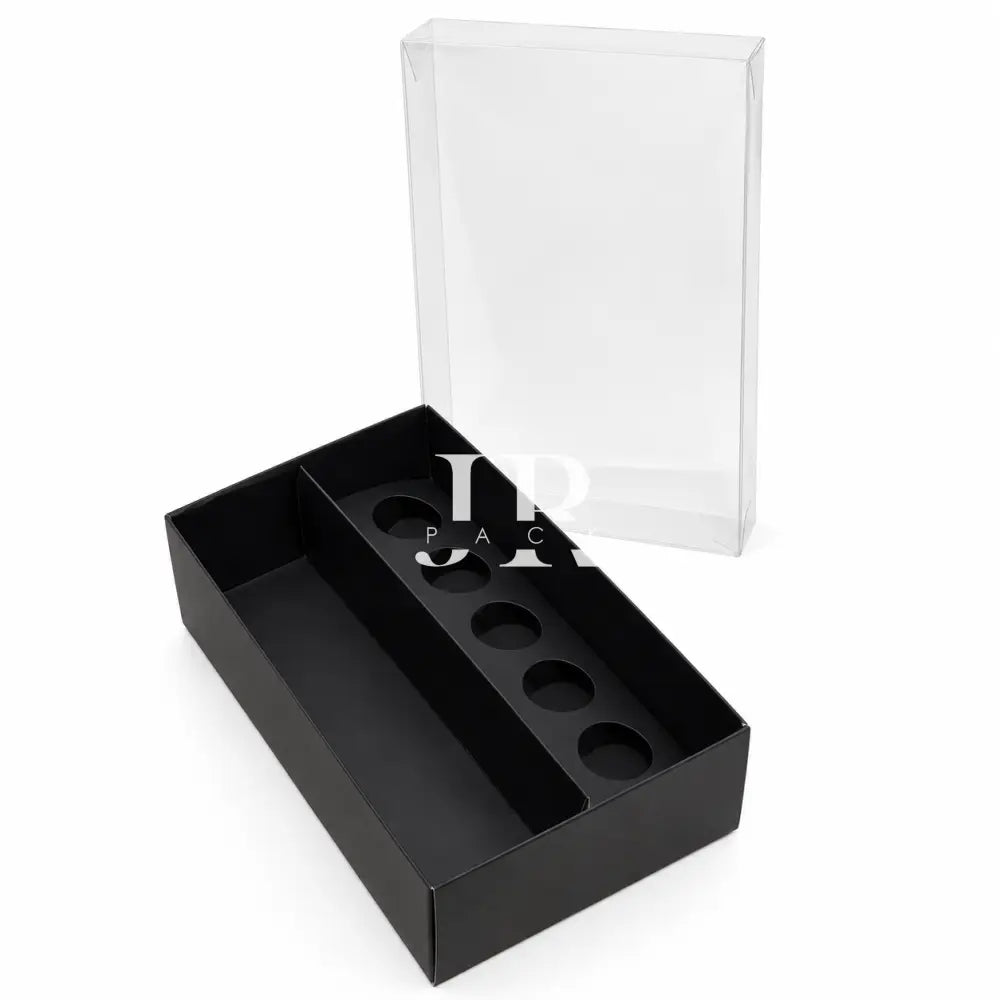 CAJA 21x12.5x6.5cm Negro + Tapa de acetato - 642330 - packaging