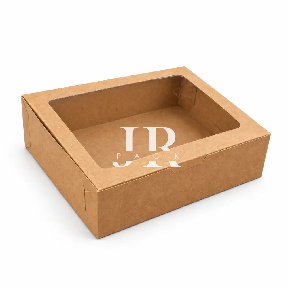 Caja 23x17x7cm KRAFT con visor - 640750 - packaging
