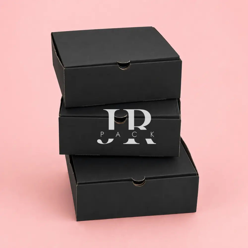 Caja 23x23x8cm Microcorrugada Negro - COD 640488 - packaging