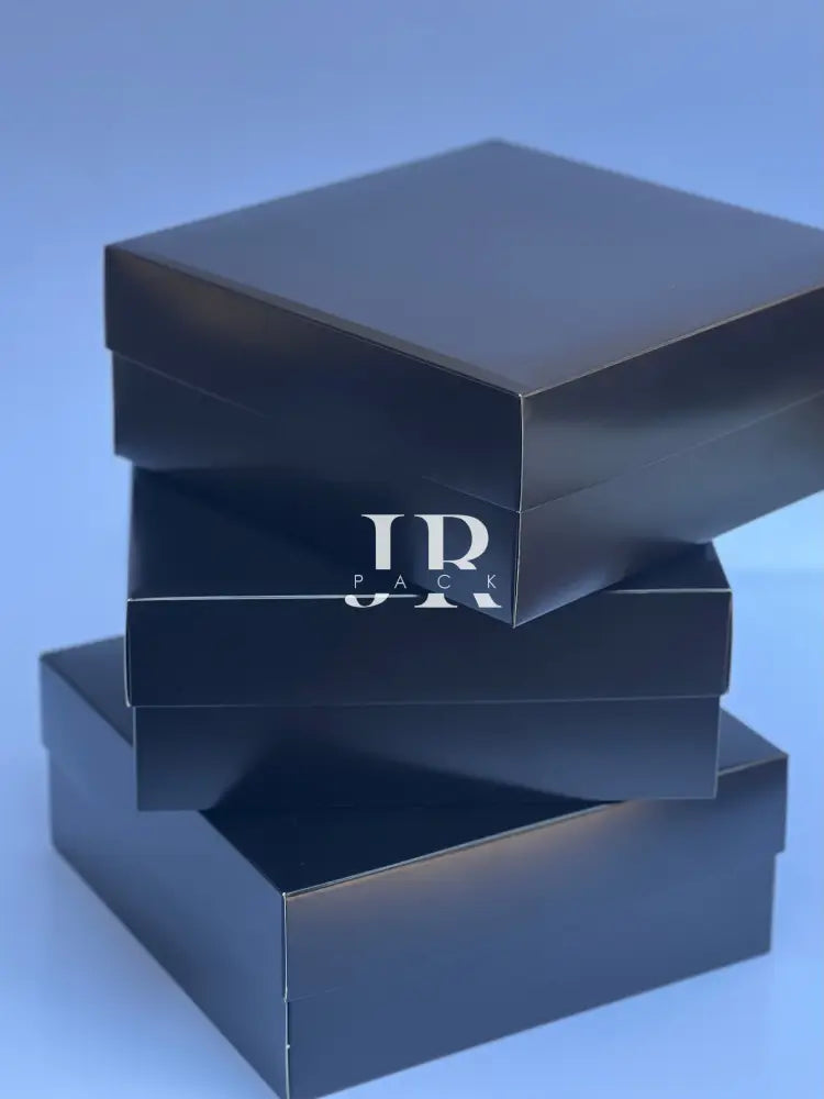 Caja 25x25x10cm Doble Pared Negro - 639944 - packaging