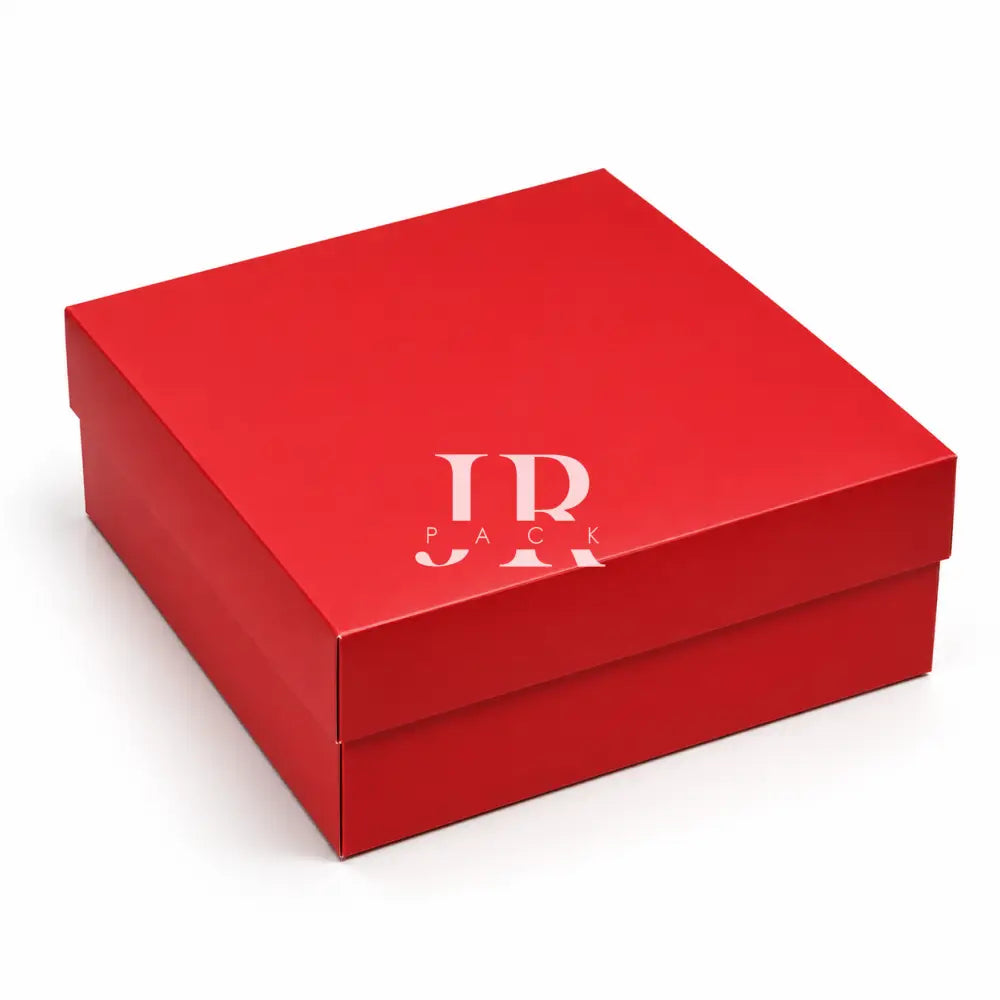 Caja 25x25x10cm Doble Pared Rojo - 640862 - packaging