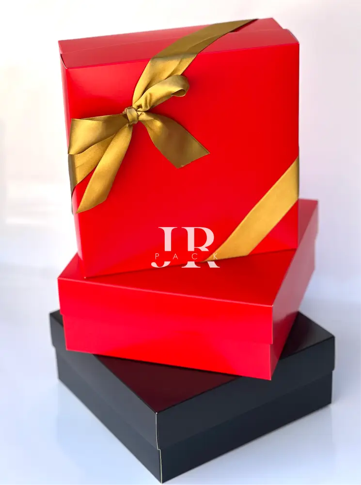 Caja 25x25x10cm Doble Pared Rojo - 640862 - packaging