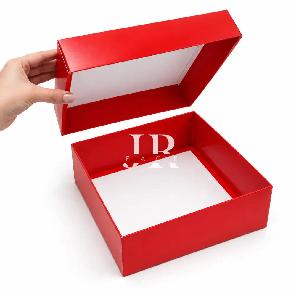 Caja 25x25x10cm Doble Pared Rojo - 640862 - packaging